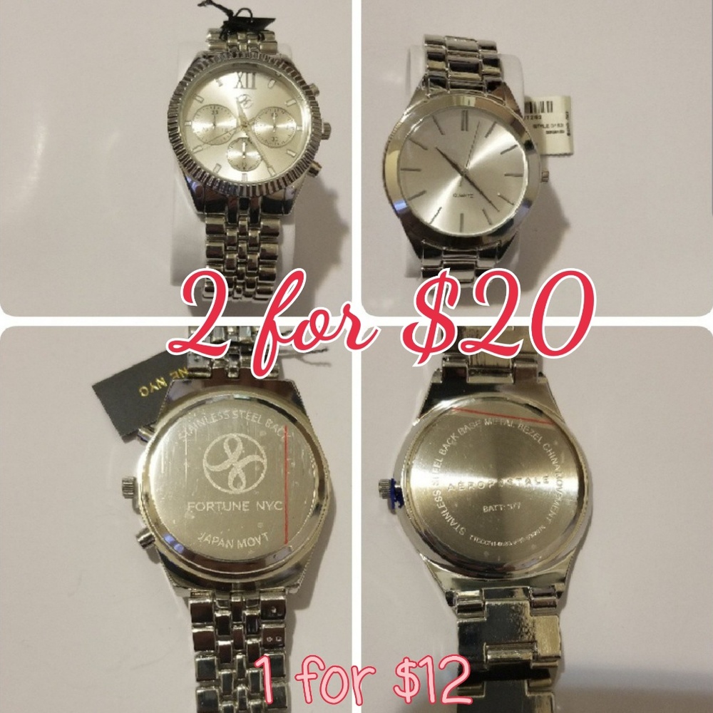 2/$20 Stainless Steel Watch 🚨FINAL PRICE🚨